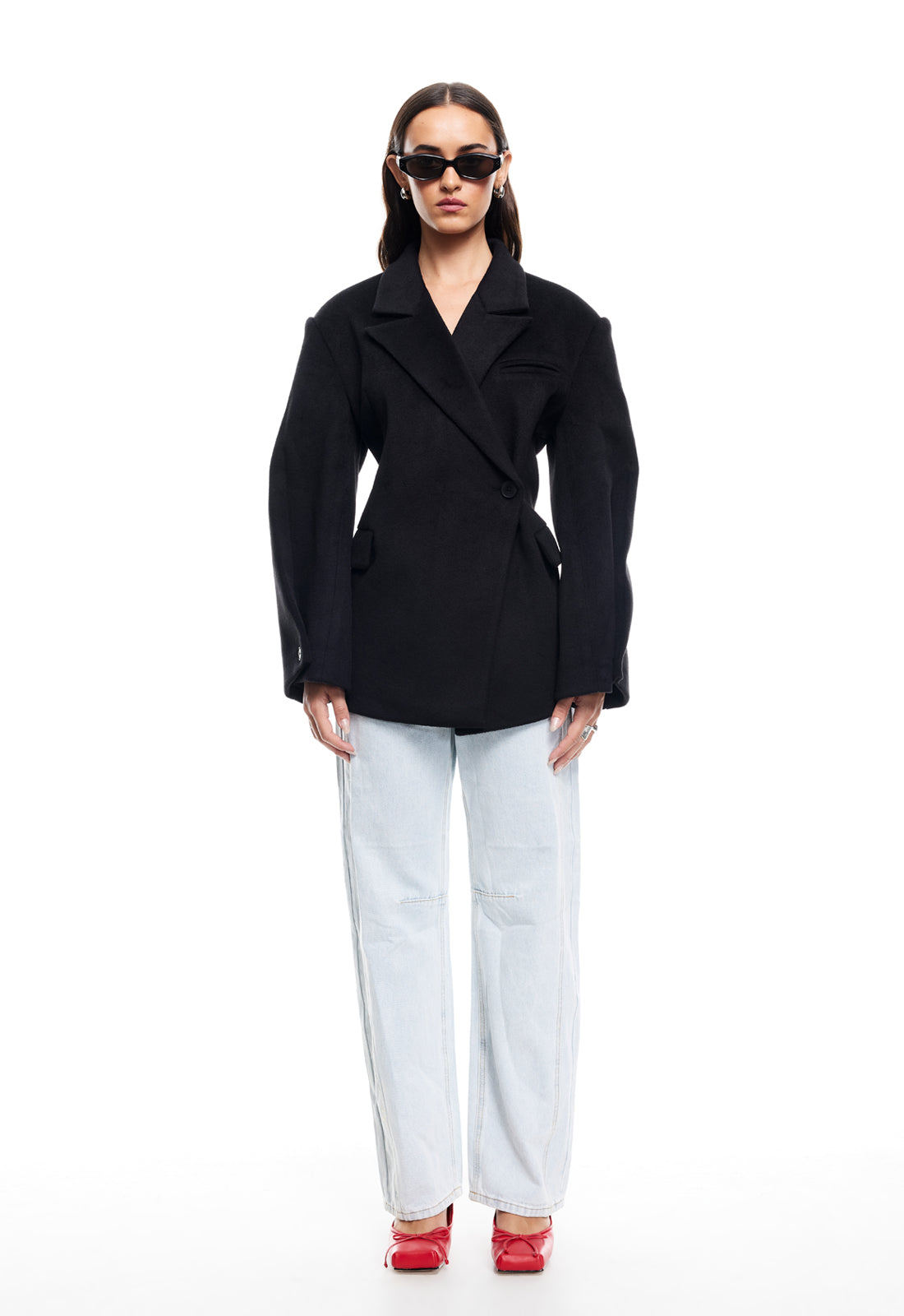 HEART SHAPED COAT - ONYX - Image 3