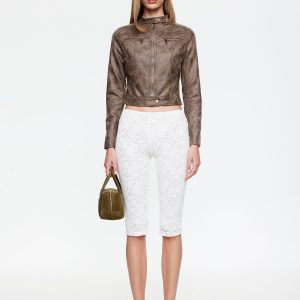 BELLA MOTO JACKET - CHOCOLATE