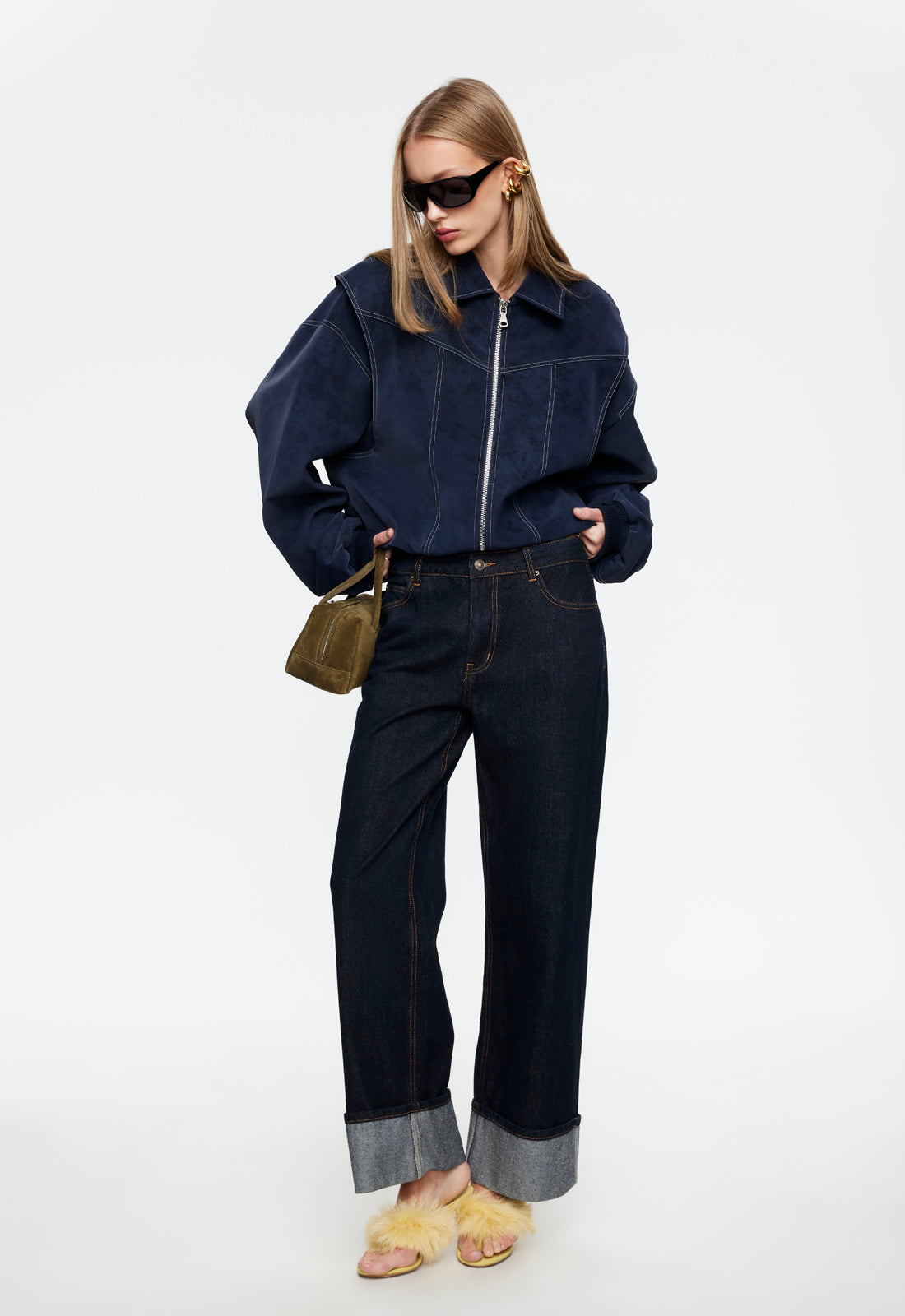 VISTA BOMBER - WASHED NAVY - Image 2