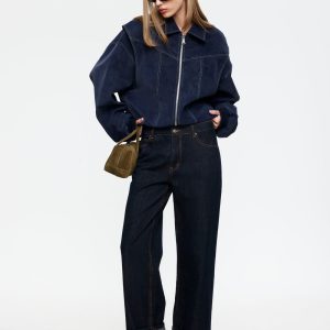 TOP MODEL CUFFED JEAN - DARK DENIM