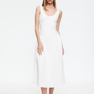 LUNA ROSA MAXI DRESS - PORCELAIN