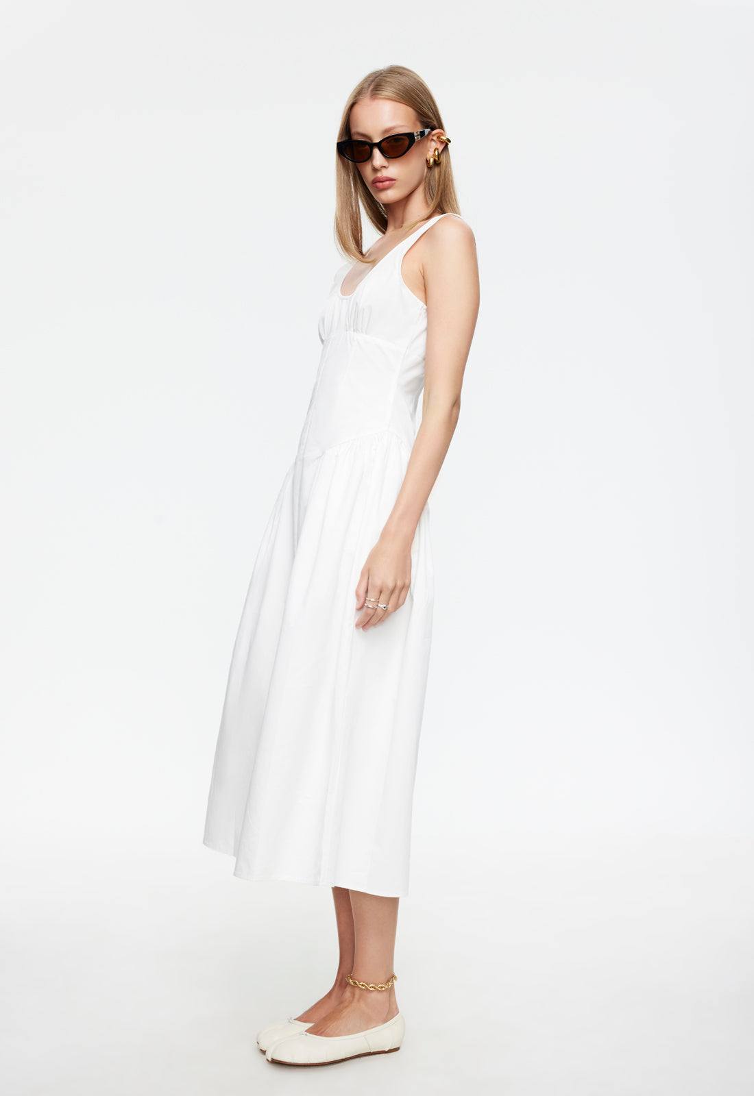 LUNA ROSA MAXI DRESS - PORCELAIN - Image 3