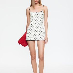 VOYAGE MINI DRESS - MOONLIGHT POLKA
