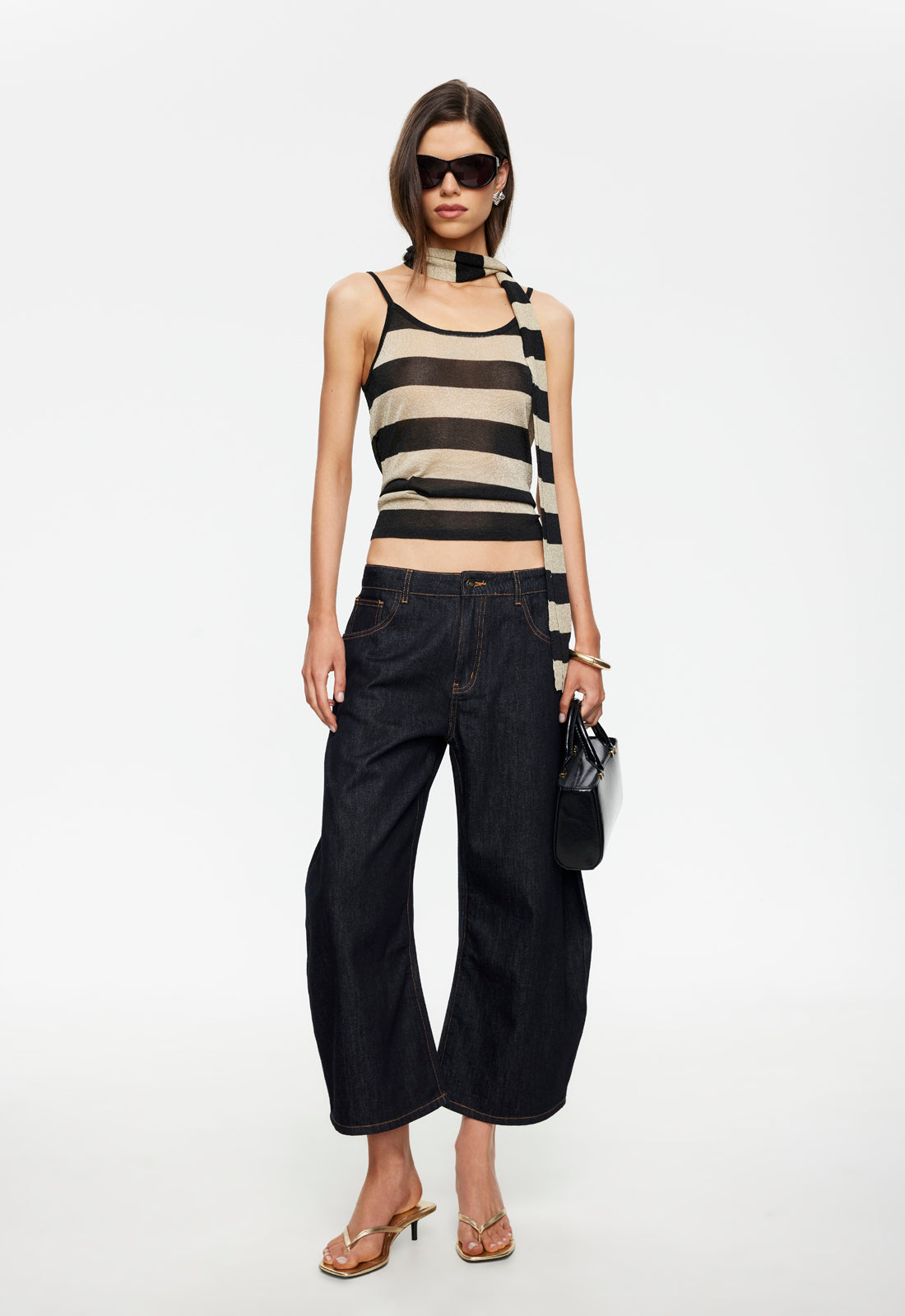 DOLCE TANK TOP - SAND STRIPE - Image 3