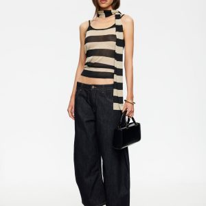 DOLCE TANK TOP - SAND STRIPE