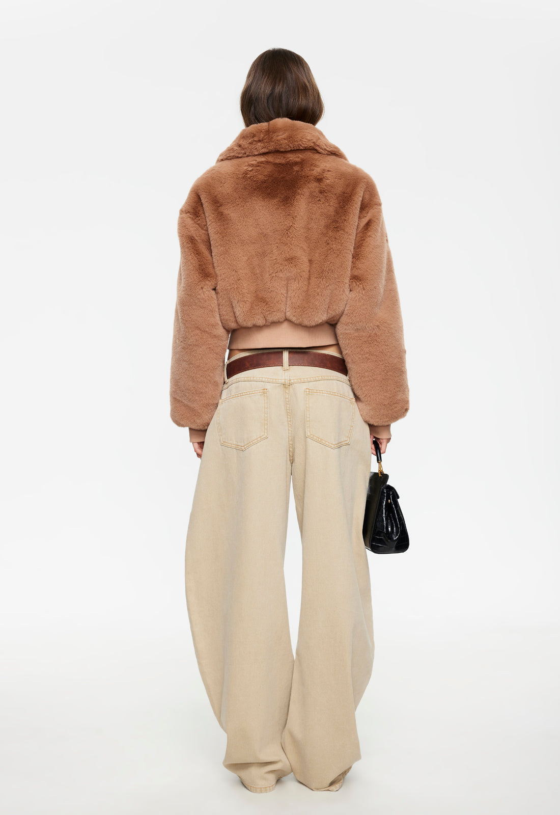 DRITA FAUX FUR - CAMEL - Image 4