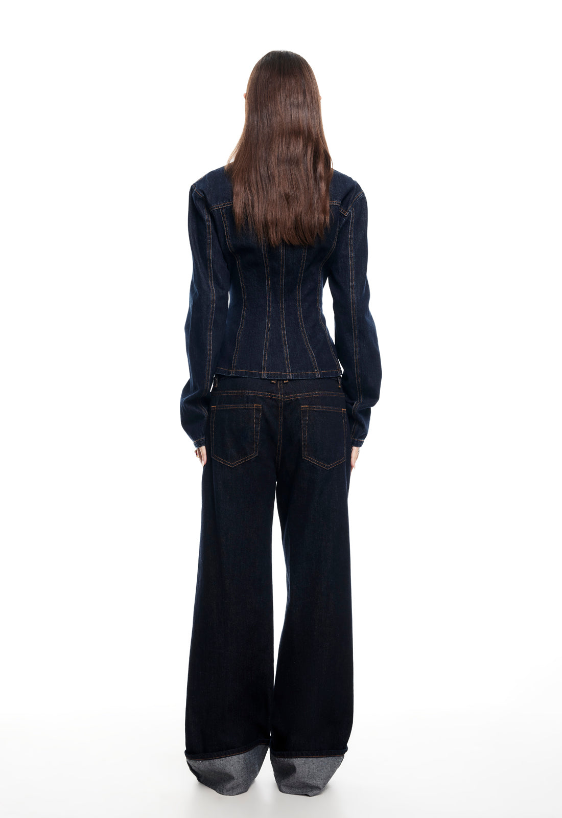 RIDER DENIM JACKET - DARK DENIM - Image 6