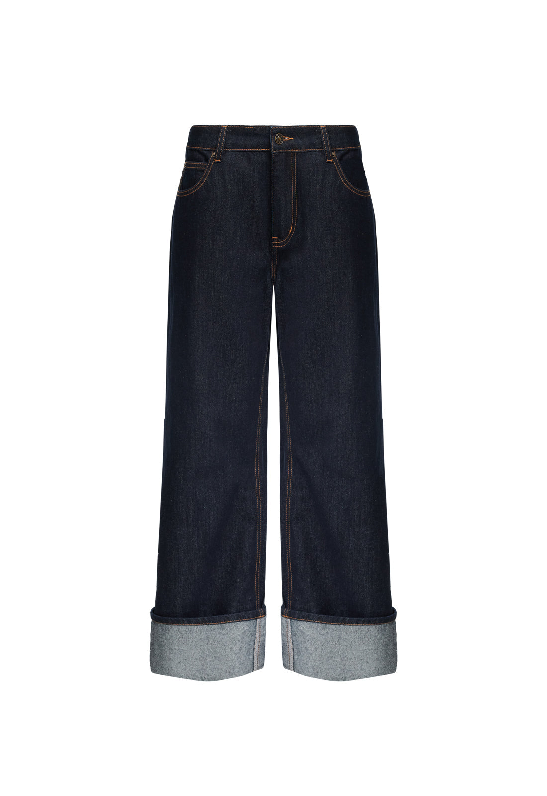 TOP MODEL CUFFED JEAN - DARK DENIM - Image 6
