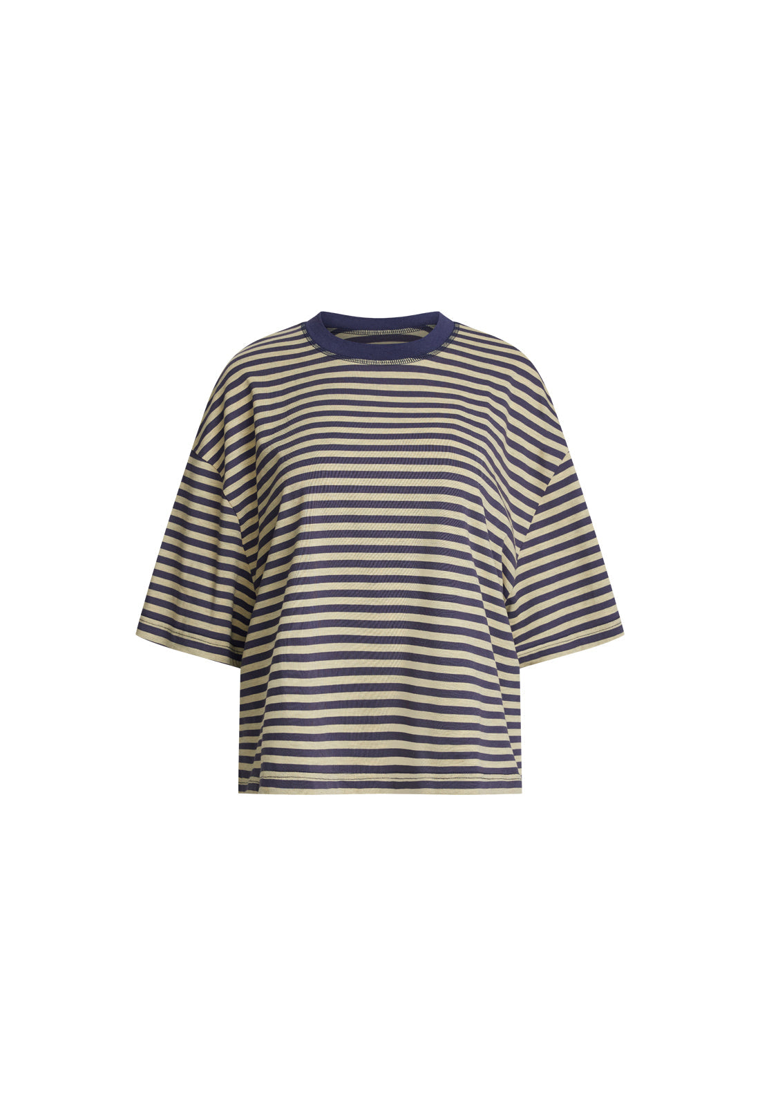 BLOOM SHORT SLEEVE - BEIGE STRIPE - Image 7