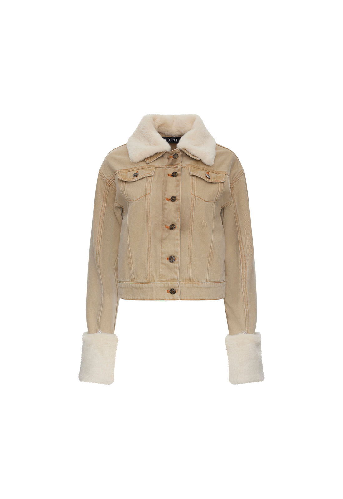 APRES DENIM JACKET - STONE - Image 5