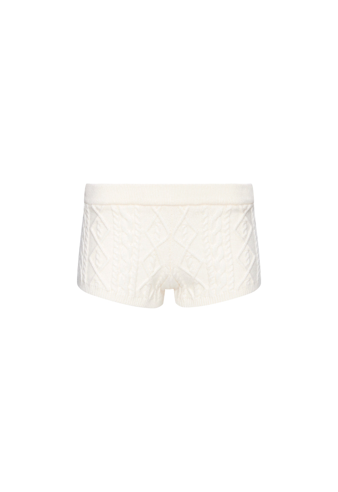 HOUSEWIFE KNIT SHORT - CREAM CABLE - Image 5