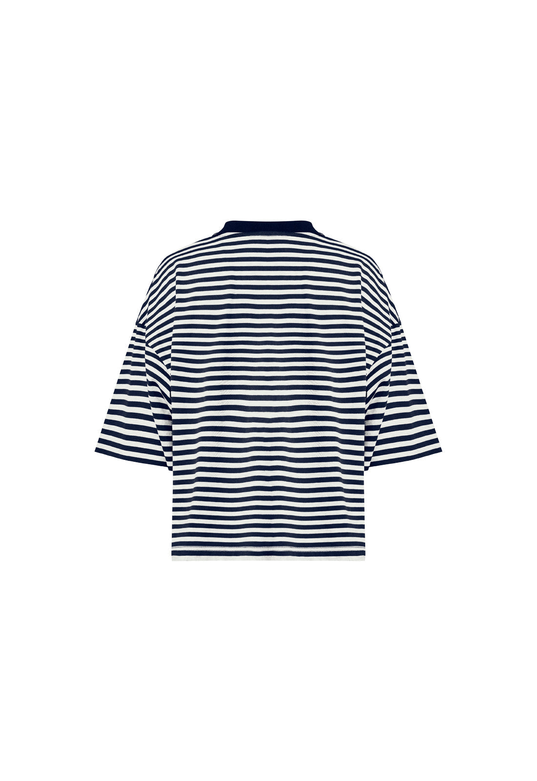 BLOOM SHORT SLEEVE - WHITE NAVY STRIPE - Image 7