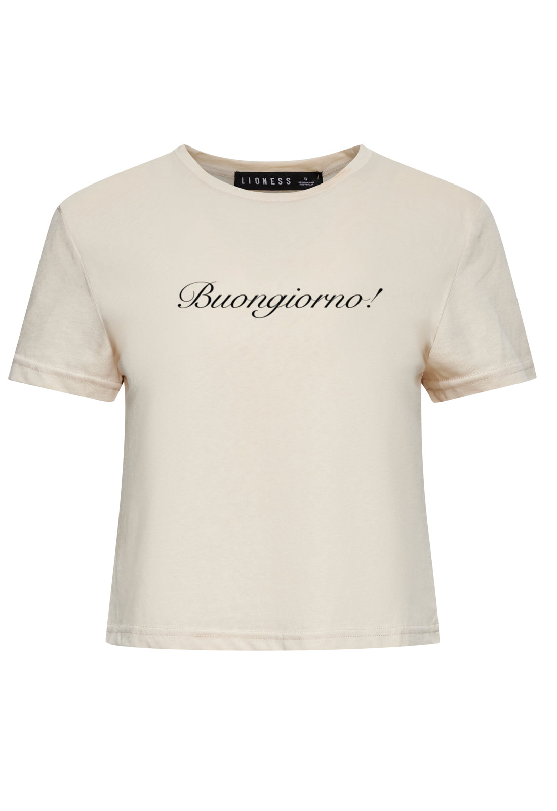 BUONGIORNO BABY TEE - OATMEAL - Image 5