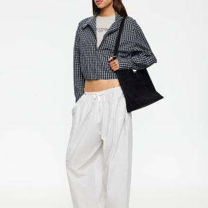 AURA JACKET - NAVY LEMON PLAID