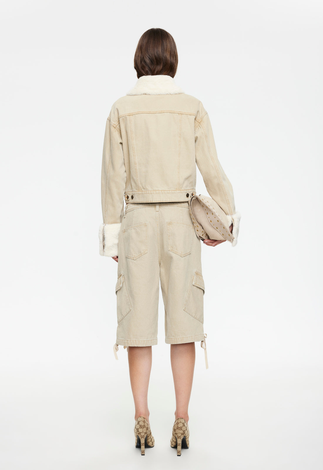APRES DENIM JACKET - STONE - Image 4