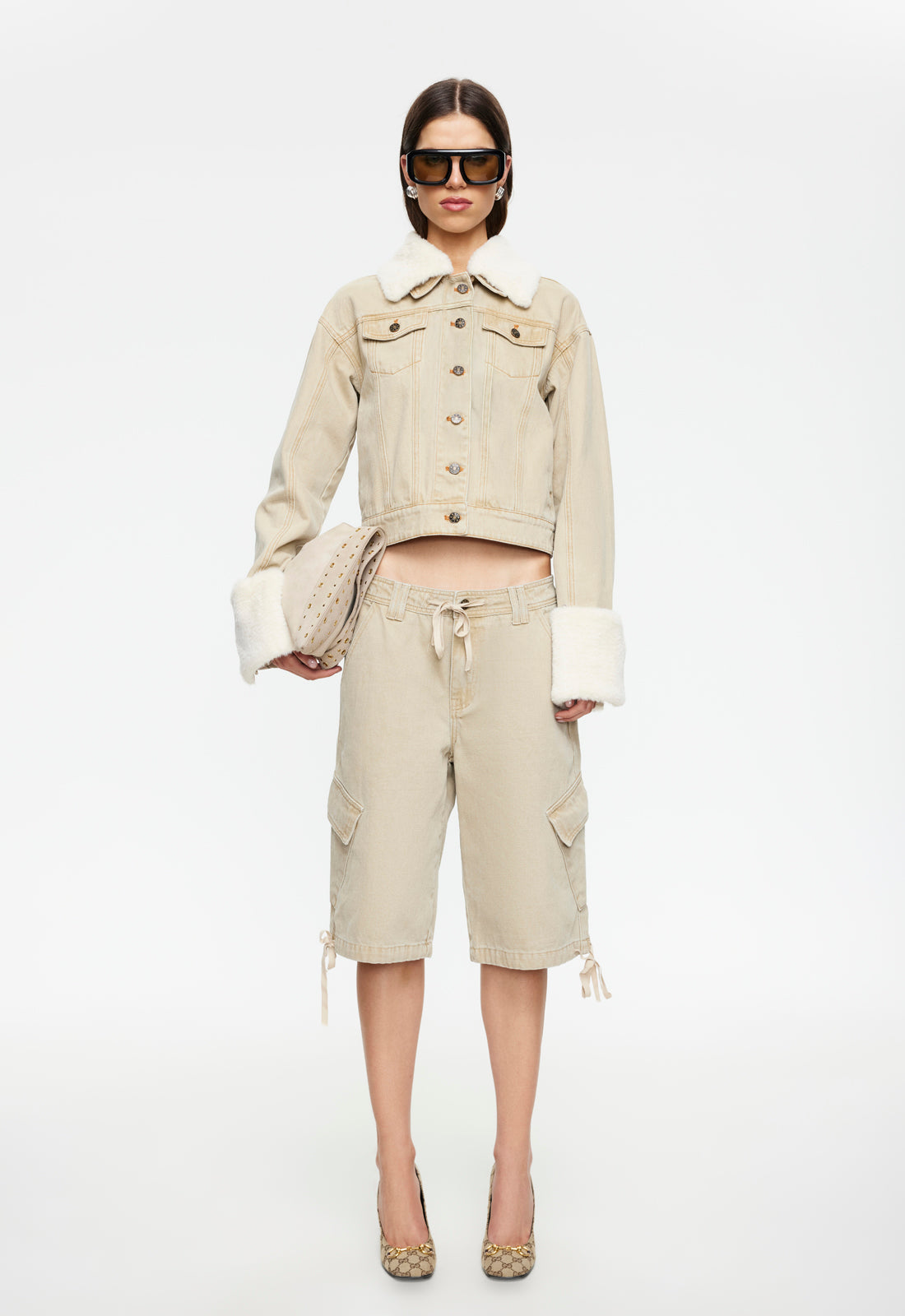 APRES DENIM JACKET - STONE - Image 3