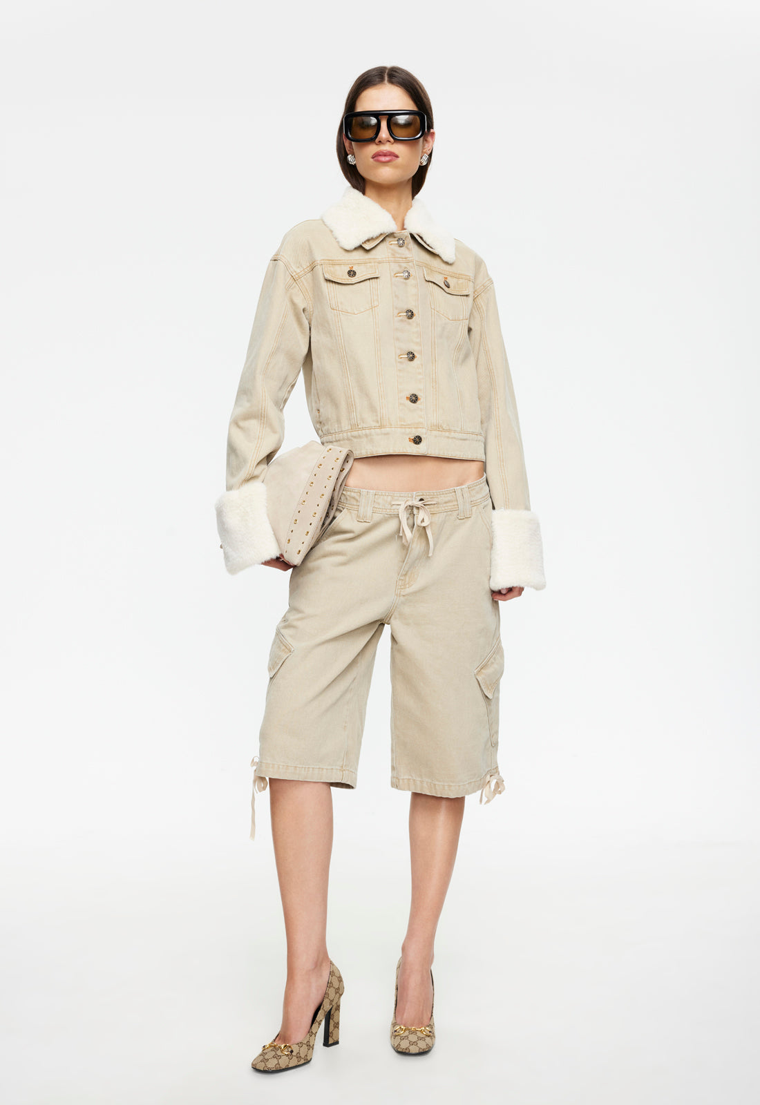 APRES DENIM JACKET - STONE - Image 2
