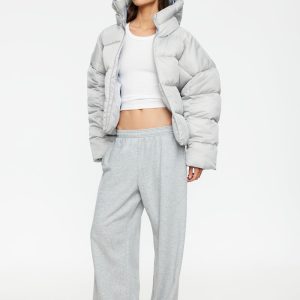 CINDY PUFFER JACKET - ASH