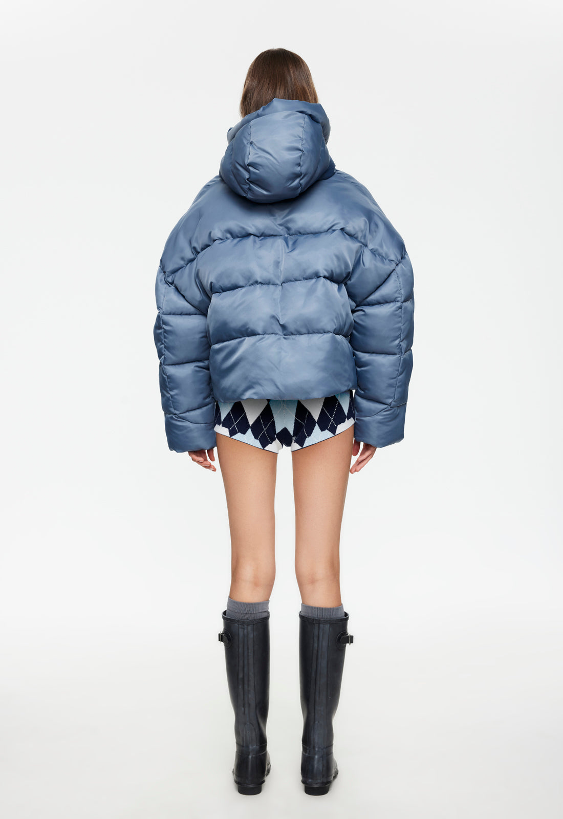 CINDY PUFFER JACKET - SLATE - Image 4