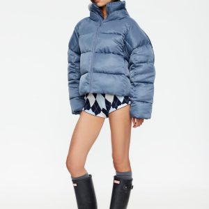 CINDY PUFFER JACKET - SLATE