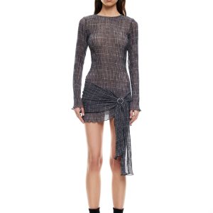 FORD MINI DRESS - NOIR PLAID