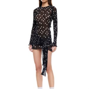 FORD MINI DRESS - NOIR POLKA