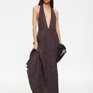 DISTRICT MAXI - CHOCOLATE BLUE POLKA