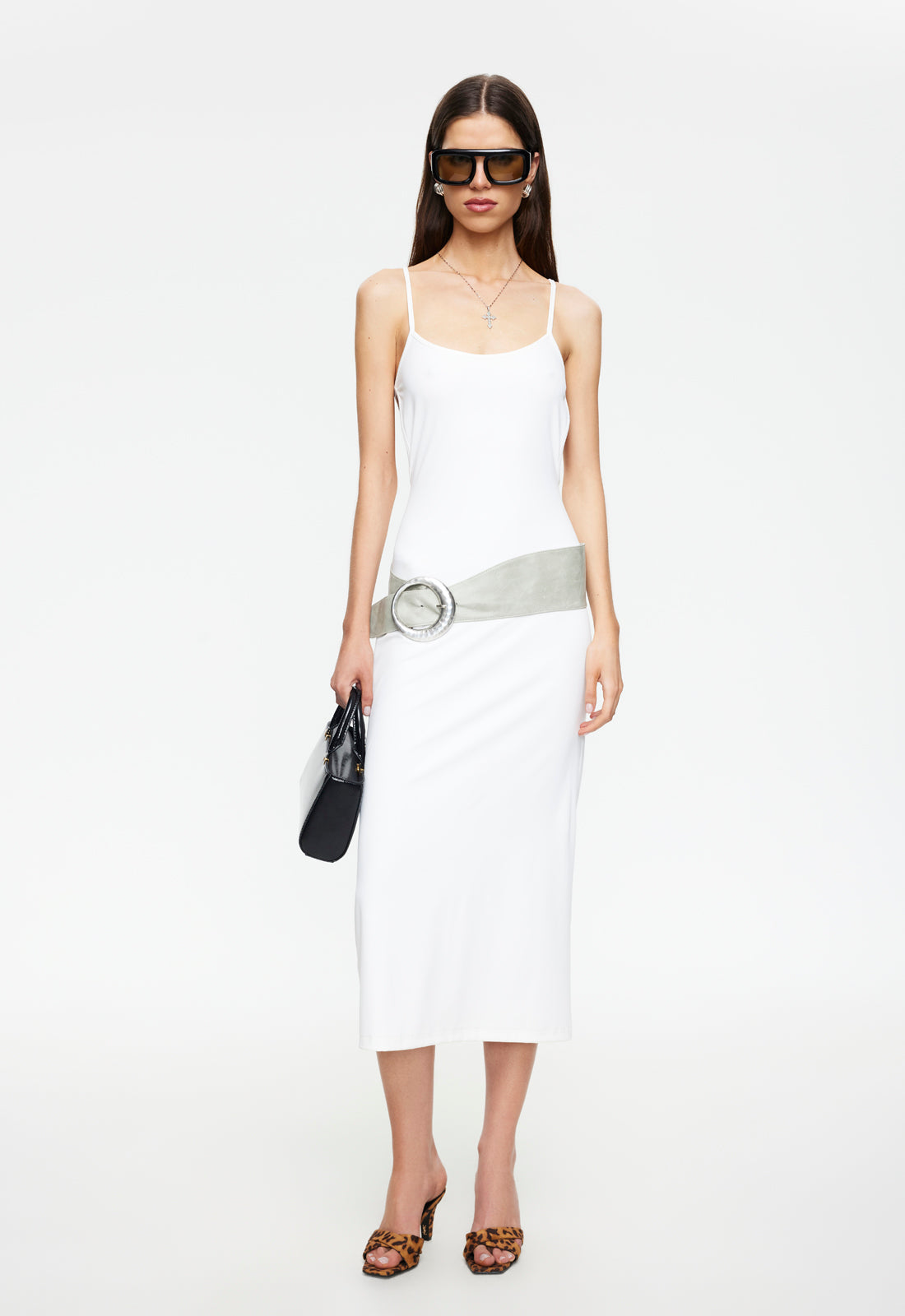 MODERNITA MIDI DRESS - PORCELAIN - Image 3