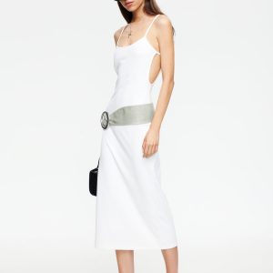 MODERNITA MIDI DRESS - PORCELAIN
