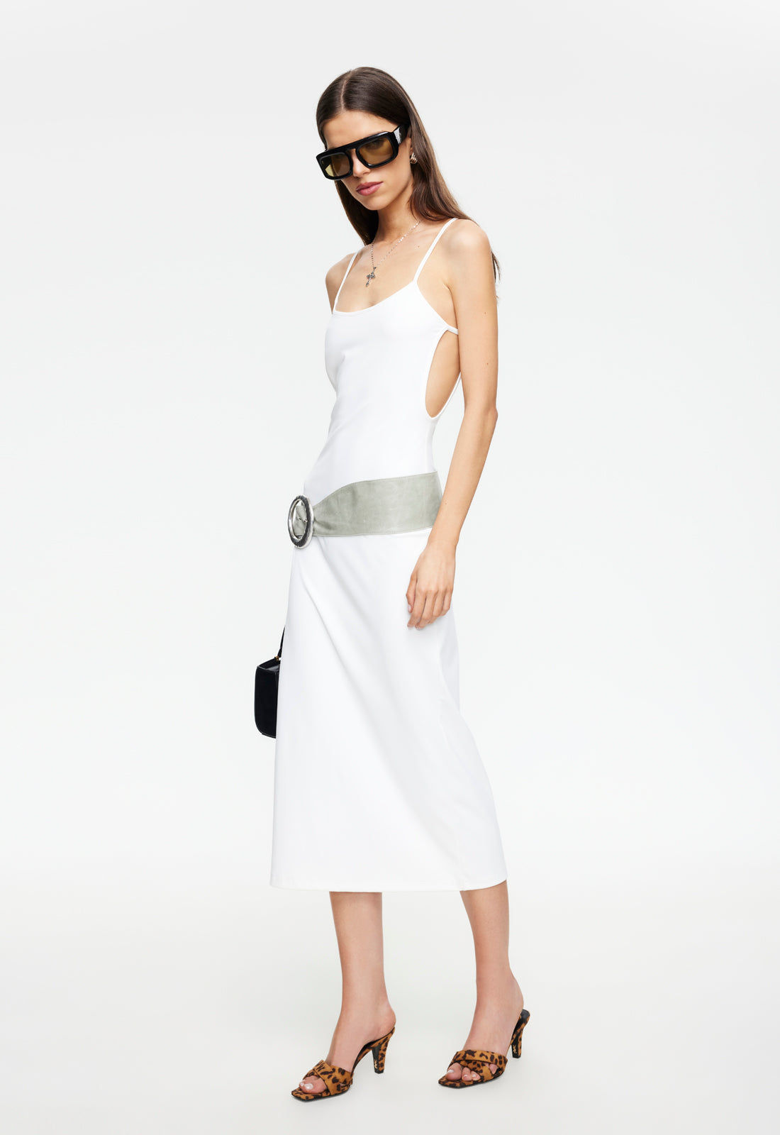 MODERNITA MIDI DRESS - PORCELAIN