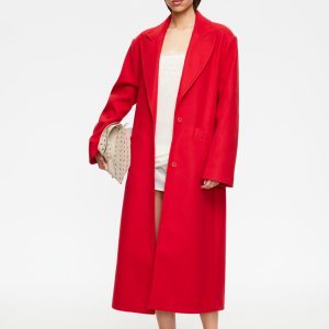 OLSEN COAT - CRIMSON