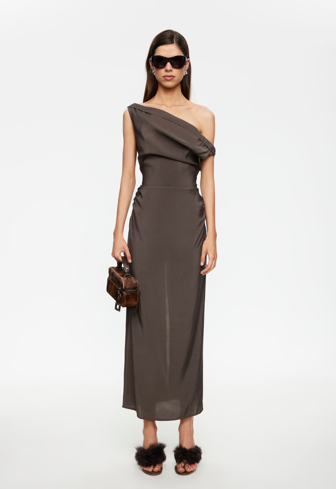 SWEETHEART MAXI DRESS - COCOA - Image 2