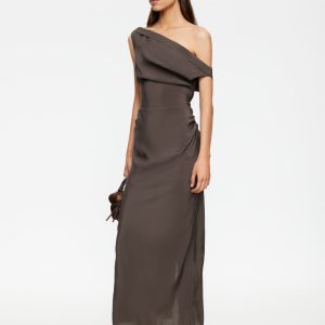 SWEETHEART MAXI DRESS - COCOA