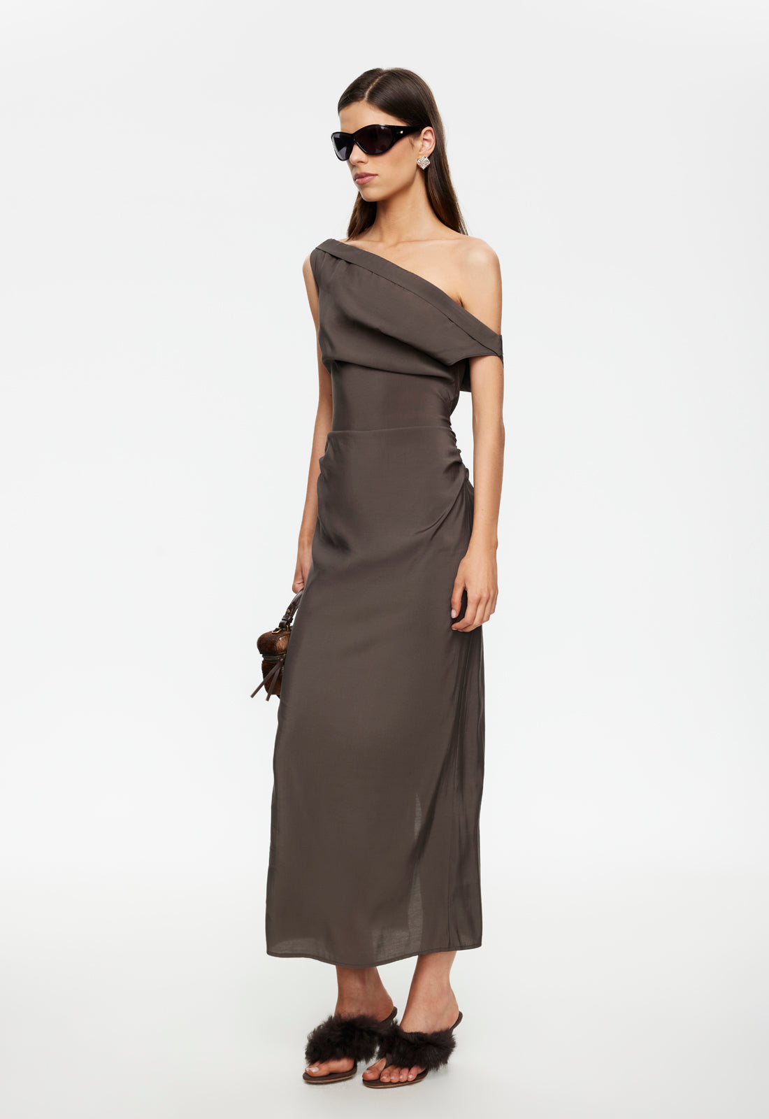 SWEETHEART MAXI DRESS - COCOA