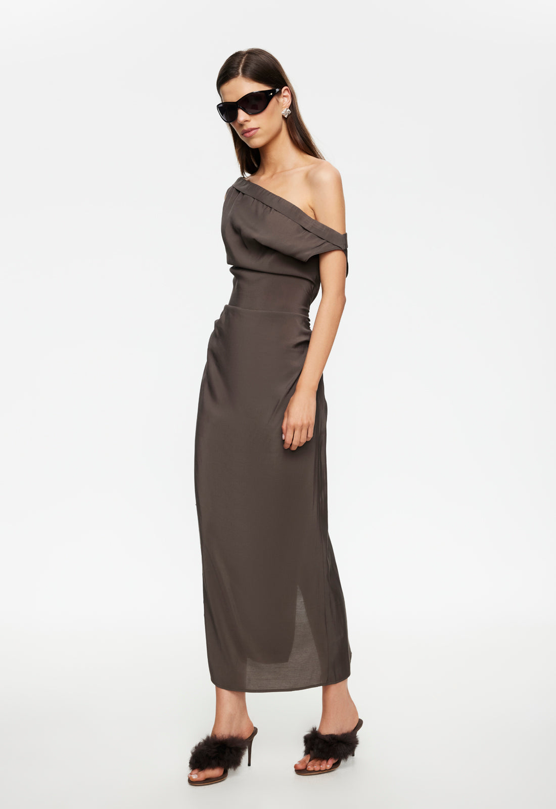 SWEETHEART MAXI DRESS - COCOA - Image 3