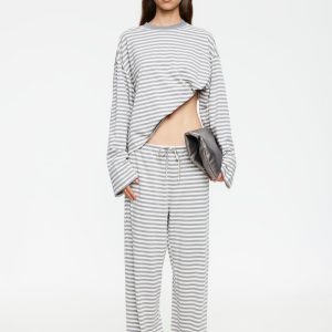 BLOOM PANT - ASH STRIPE