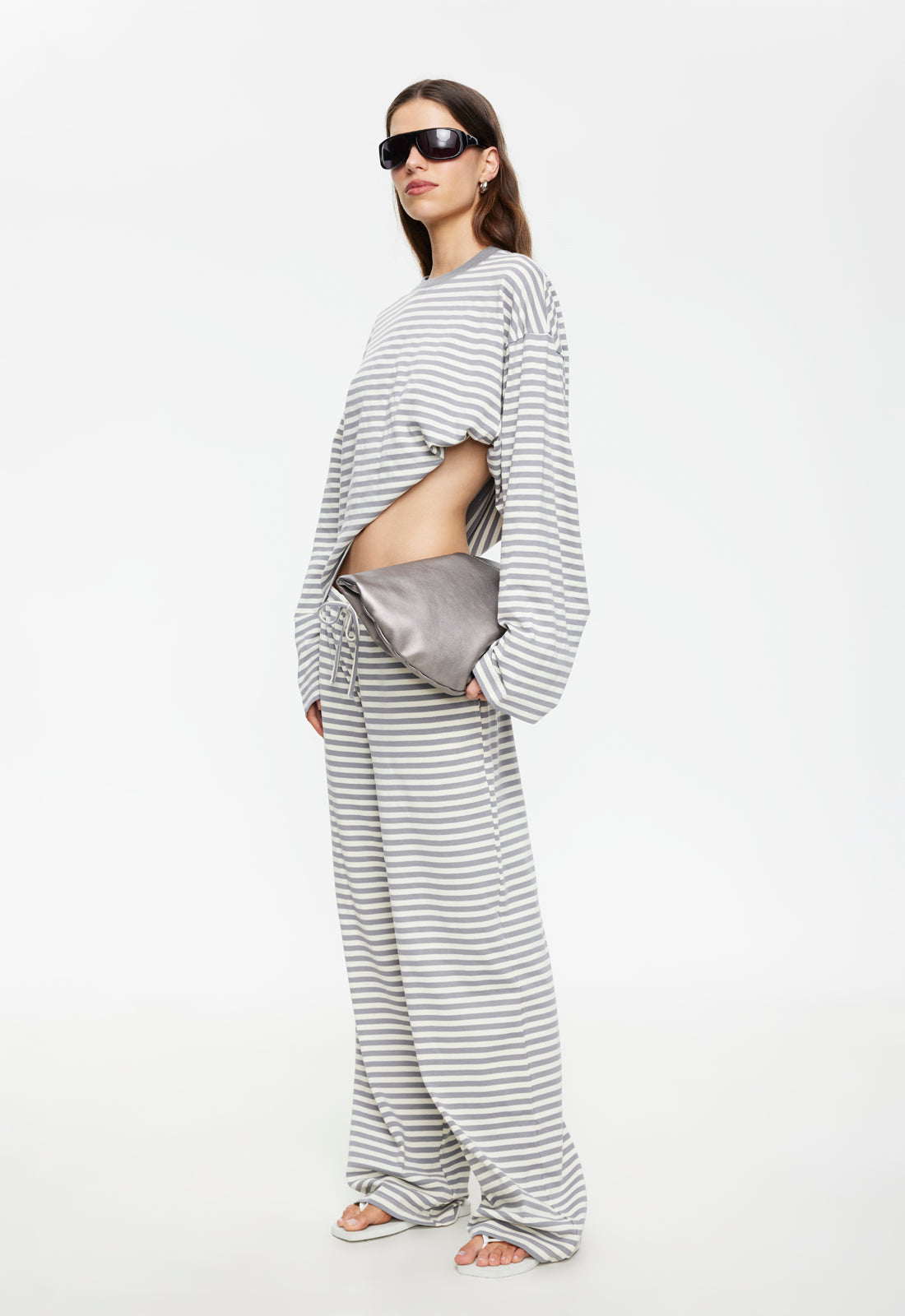 BLOOM PANT - ASH STRIPE - Image 2