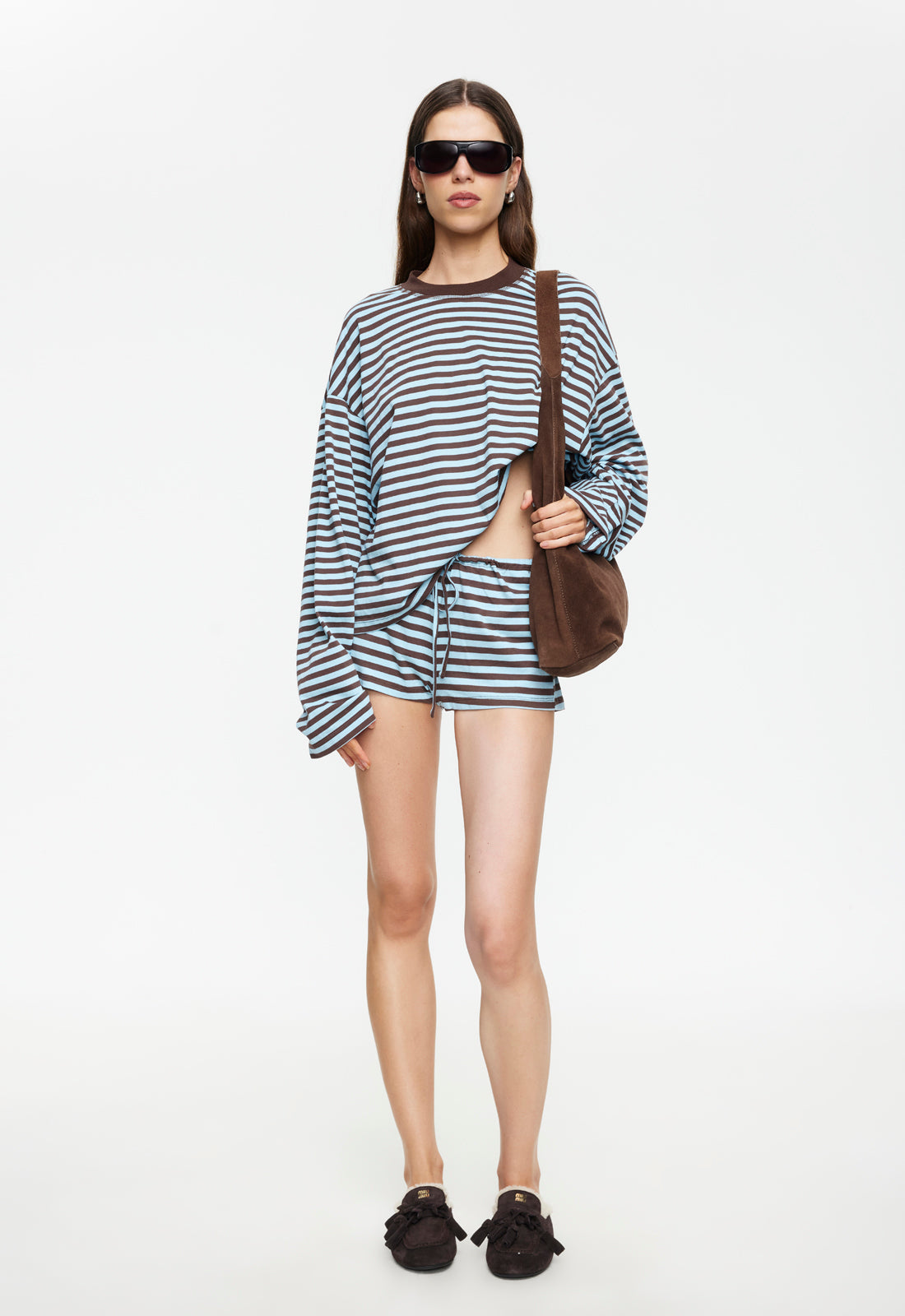 BLOOM LONG SLEEVE - CHOCOLATE SEA STRIPE - Image 7