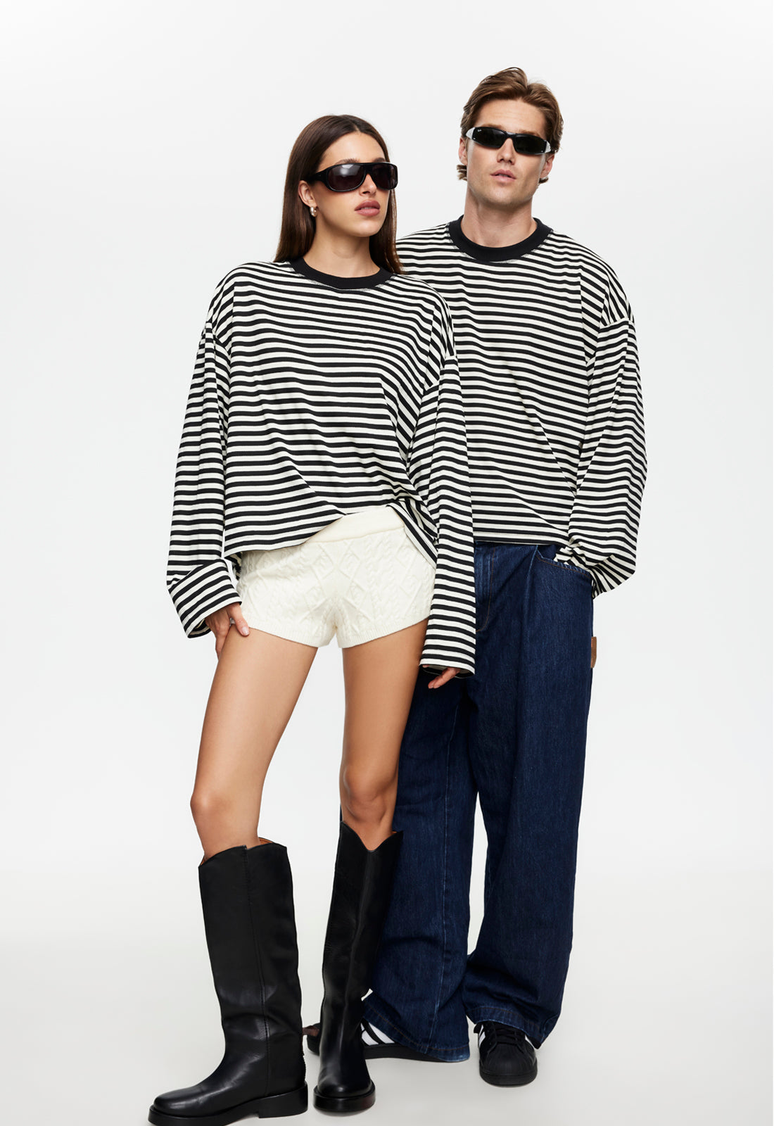 BLOOM LONG SLEEVE - ONYX STRIPE