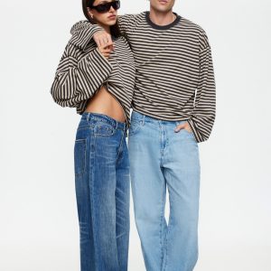 BLOOM LONG SLEEVE - SLATE STRIPE