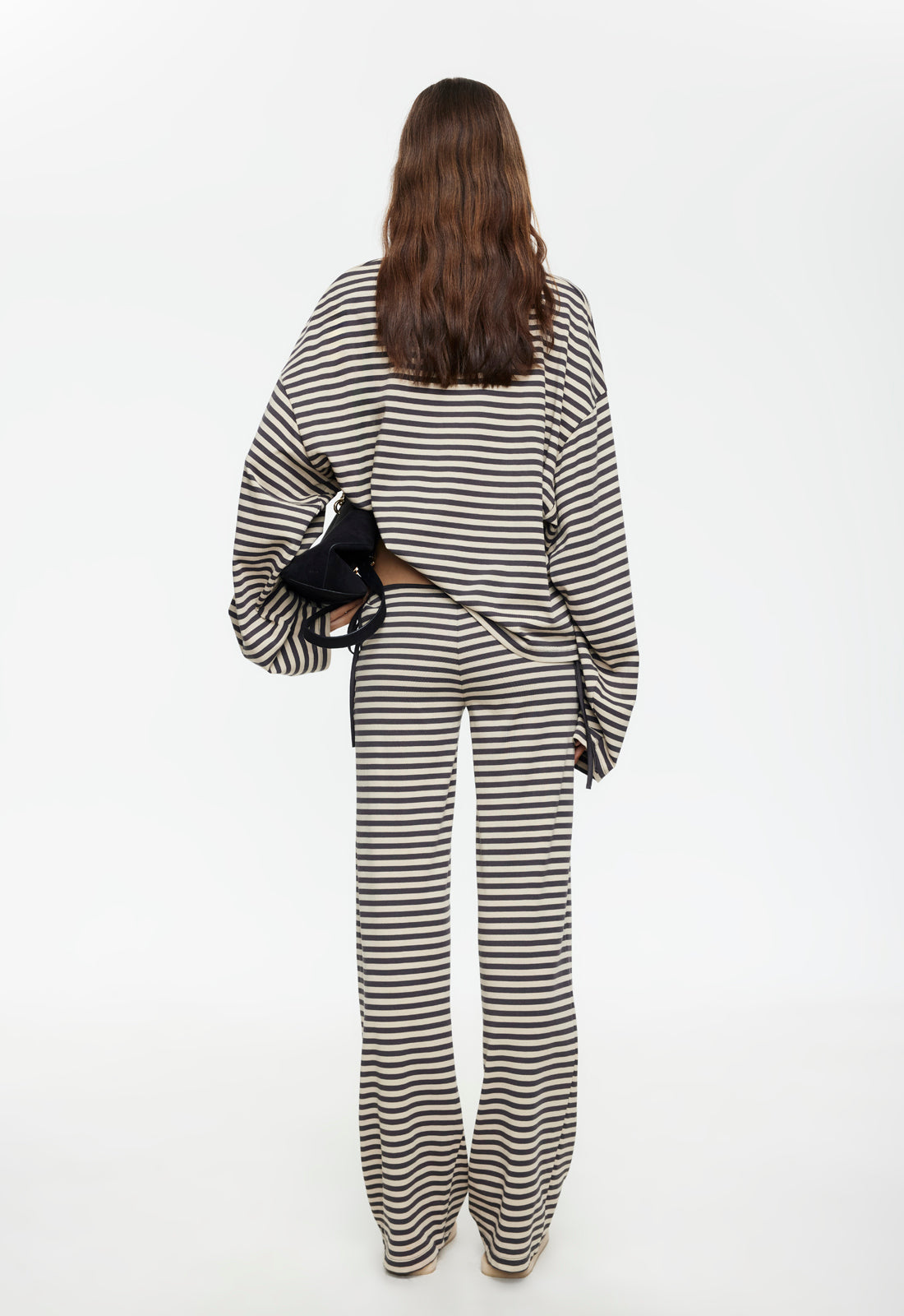 BLOOM TIE PANT - SLATE STRIPE - Image 5