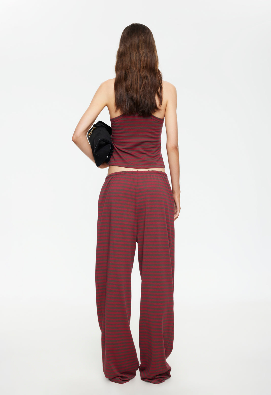 BLOOM PANT - CHOCOLATE WINE STRIPE - Image 6