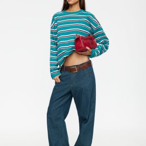HORIZON LONG SLEEVE - FOREST STRIPE