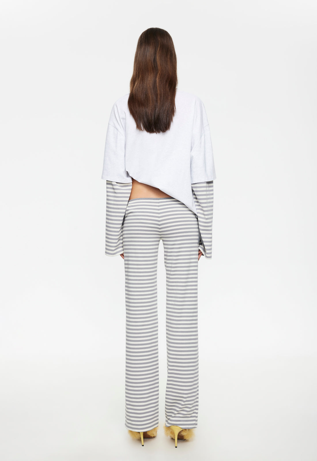 BLOOM TIE PANT - ASH STRIPE - Image 4