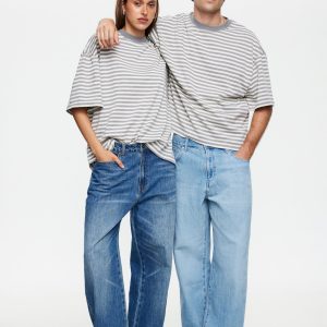 BLOOM SHORT SLEEVE - ASH STRIPE