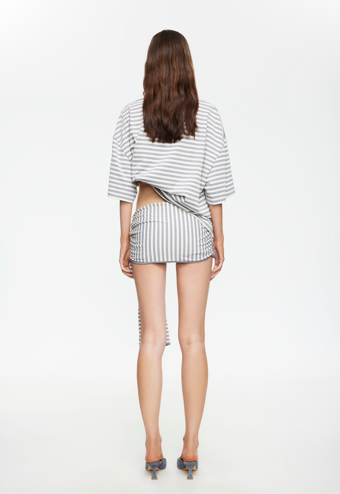 BLOOM SKORT - ASH STRIPE - Image 4