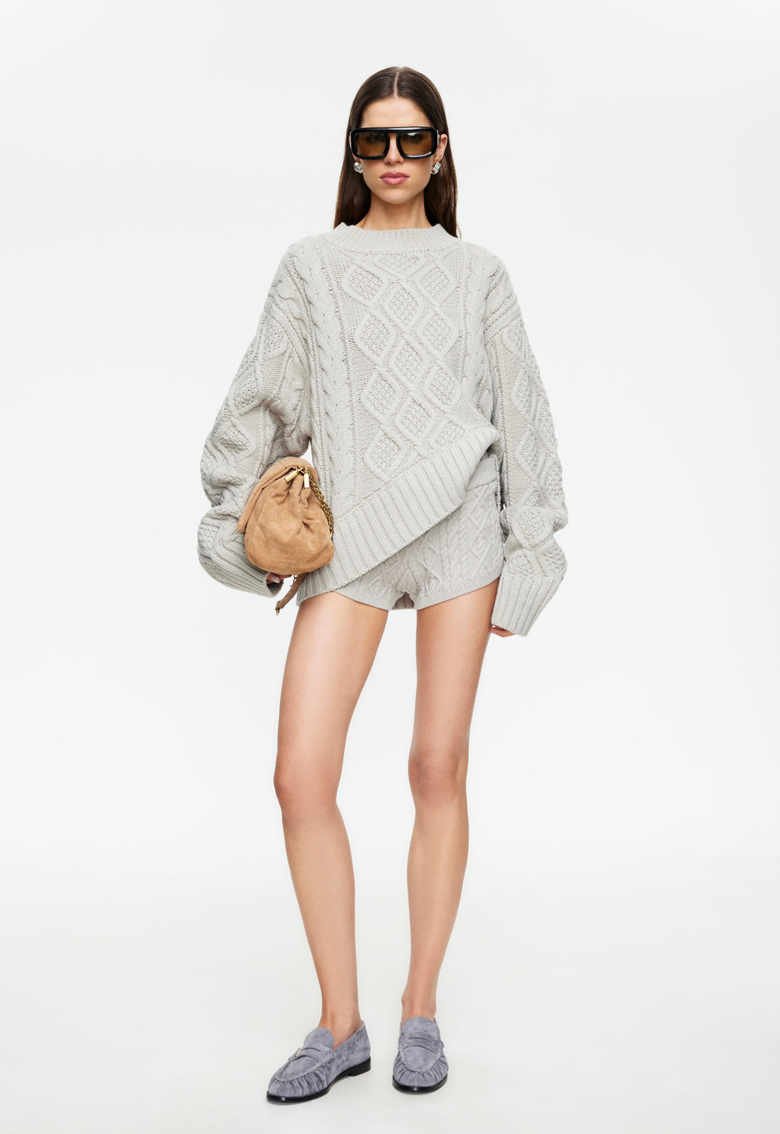 LIAISON CABLE KNIT - ASH