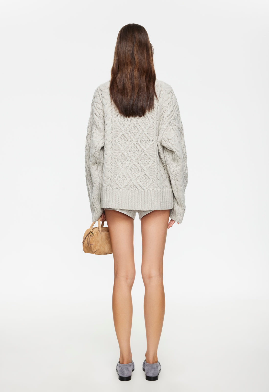 HOUSEWIFE KNIT SHORT - ASH CABLE - Image 4