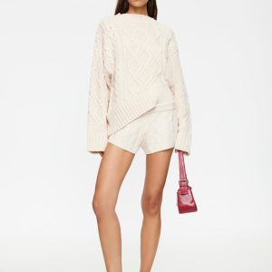 HOUSEWIFE KNIT SHORT - CREAM CABLE