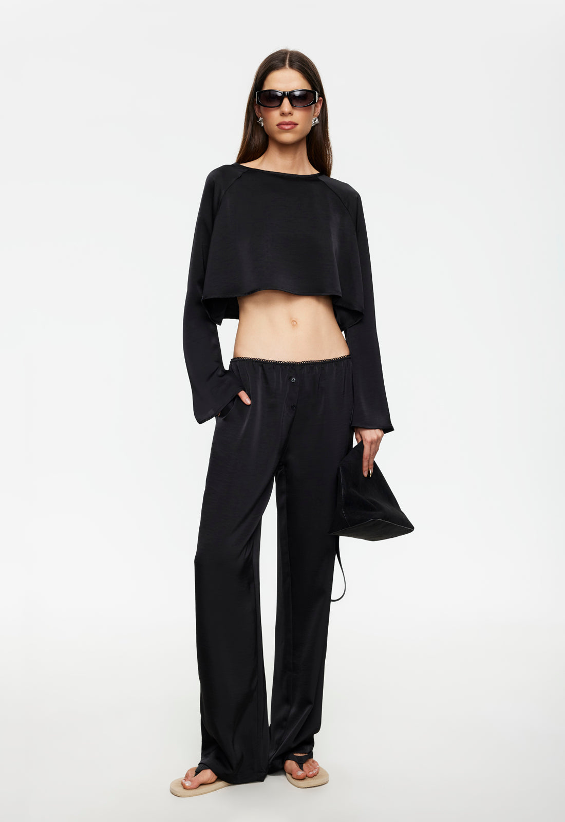 GLOSS LONG SLEEVE - NOIR